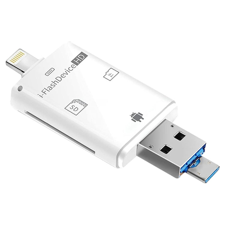 NK-208 Lettore di schede TF/schede SD i-Flash 3 in 1 per dispositivi a 8 pin + USB 2.0 + Micro USB (nero), NK-208 White, NK-208 Black NK-208 Lettore di schede TF/schede SD i-Flash 3 in 1 per dispositivi a 8 pin + USB 2.0 + Micro USB (nero), NK-208 White, NK-208 Black